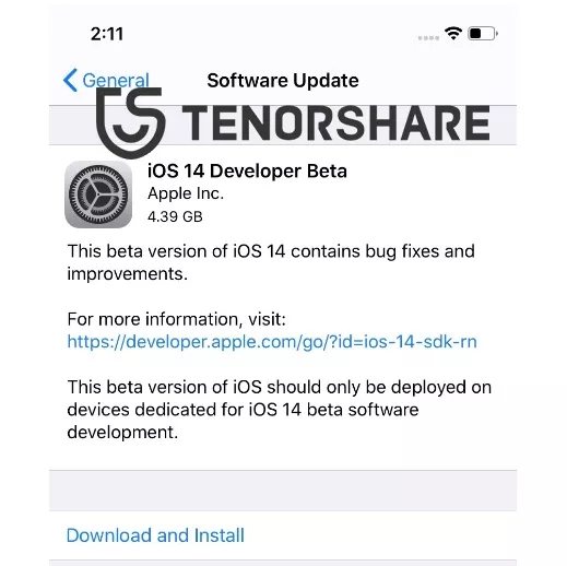 كيفية تثبيت iOS 14
