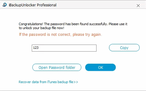 itunes backup password
