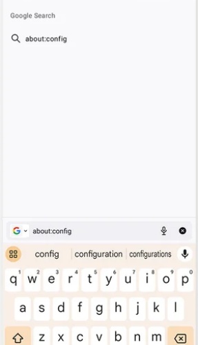type aboutconfig into the firefox address bar