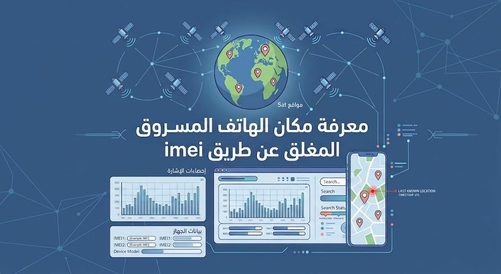 معرفة مكان الهاتف المسروق المغلق عن طريق imei